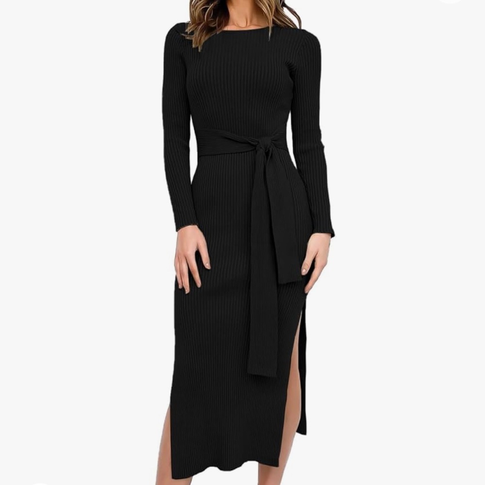 Black Cozy Dress - Worn Once